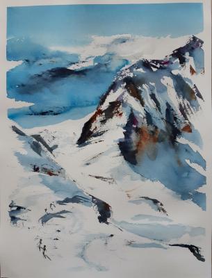 Berge und Schnee