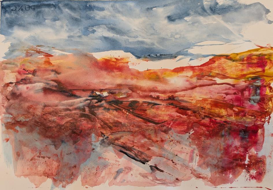 Rote Landschaft