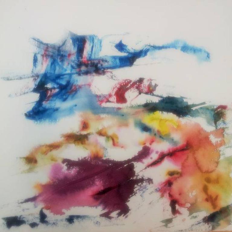 Bergauf - Aquarell - Edeltraud Steurer