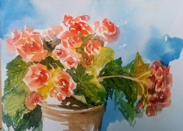 Aquarell Blumen - watercolor painting flowers