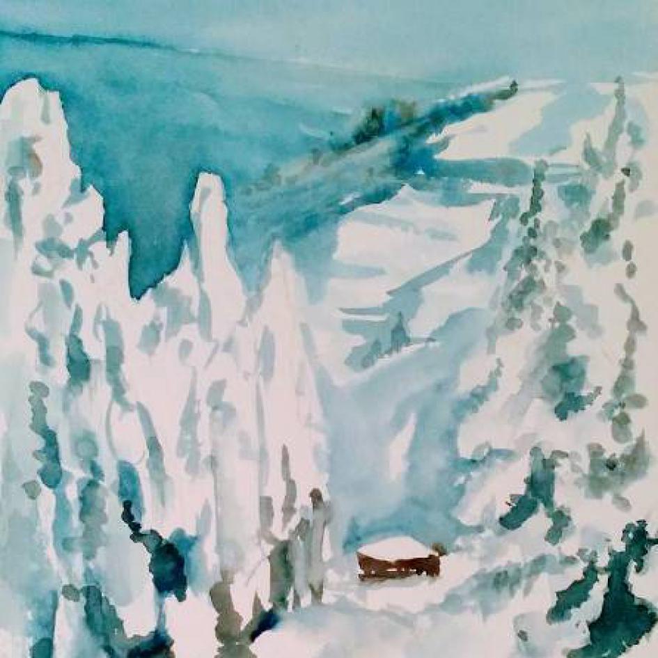 Winter Aquarell